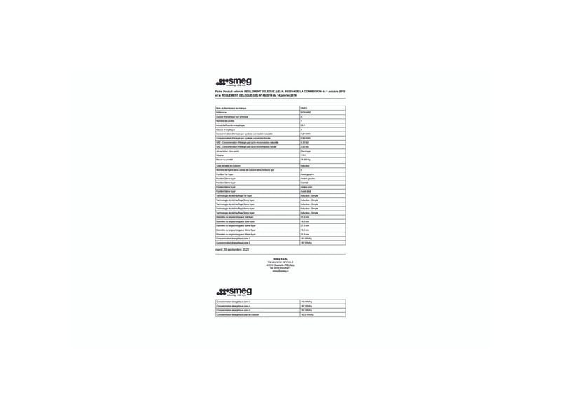  Cuisiniere induction 90x60 avec four multifonction 115 l et 5 foyers 7471831 - Conforama E