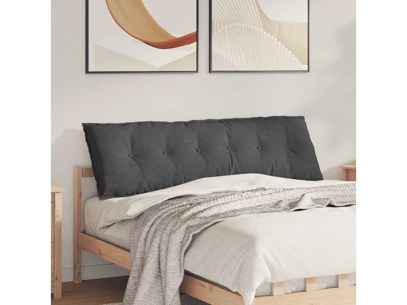  Coussin de dos, coussin de dossier gris foncé 160 x 50 cm tissu en velours côtelé cf54706  - Conforama B