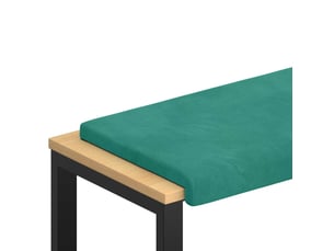 Coussin de banc, coussin d'assise, coussin de canapé velours turquoise profondeur 35 cm cf53940