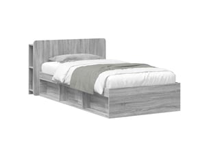 Lit simple 100x200 cm    coloris gris