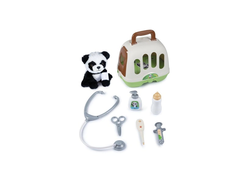  Chariot de jeu vétérinaire 2 en 1 avec panda en peluche et accessoires SMO3032163404071 - Conforama B