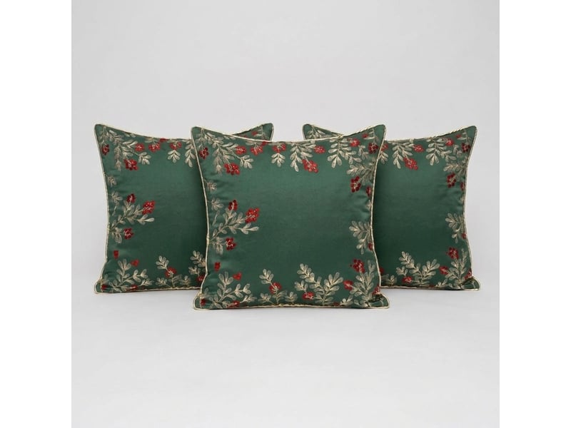  Lot de 3 coussins déco déhoussables 45x45 cm williams  - Conforama A