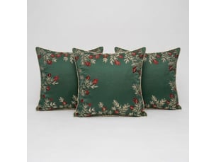 Lot de 3 coussins déco déhoussables 45x45 cm williams