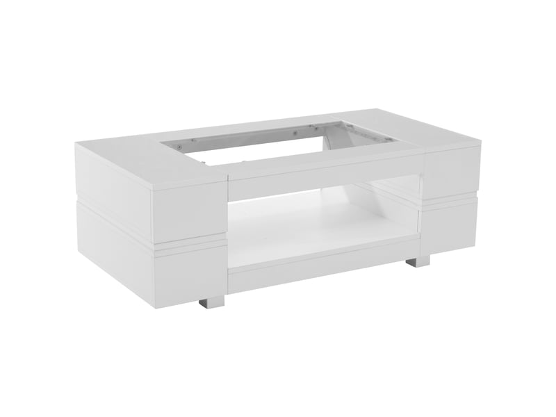 Table basse led blanche, contrôle bluetooth par application, table de salon, bureau et soirées - Conforama E