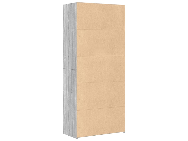  Buffet haut - bahut - meuble de rangement sonoma gris 80x42,5x185 cm bois d'ingénierie  - Conforama D