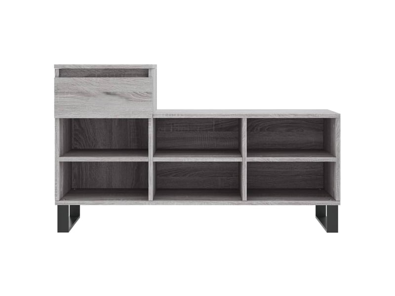  Armoire à chaussures sonoma gris 102x36x60 cm bois d'ingénierie shl8966  - Conforama E