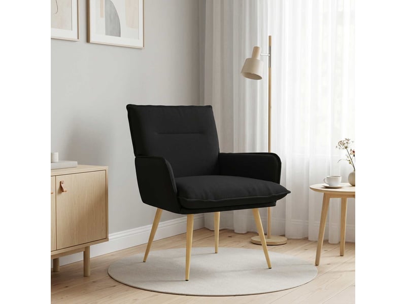  Vidaxl fauteuil noir tissu  - Conforama B