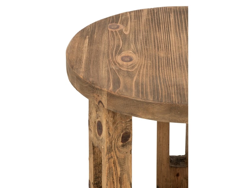  Table d'appoint en bois dorothée 60cm marron  - Conforama C