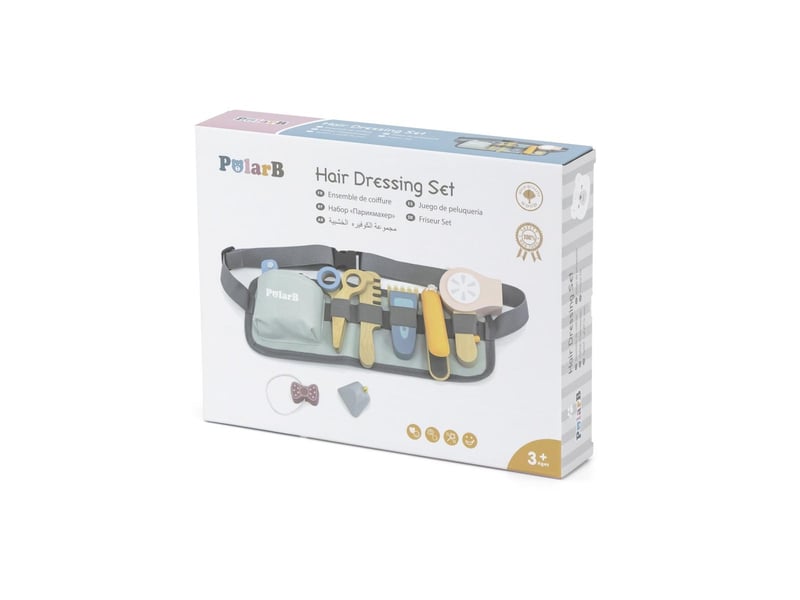  Coffret coiffeur viga 44201 polarb - accessoires en bois 6971608442018 - Conforama E
