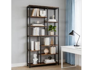 Bibliotheque coloris  bicolore 9 étagère(s) <strong>MIVRAY </strong> <strong></strong> - 100 cm x 200 cm