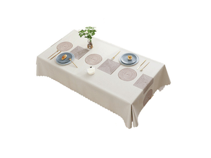Nappe en plastique motifs géométriques nordiques – pour table à manger, 140x180 cm