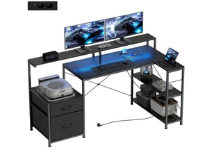 Bureau gaming coloris noir