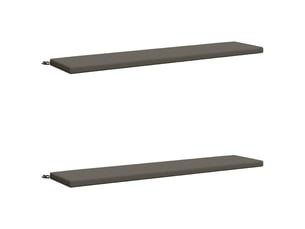 Lot de 2 coussins de banc, coussins d'assise soest 100 % polyester gris cf57265