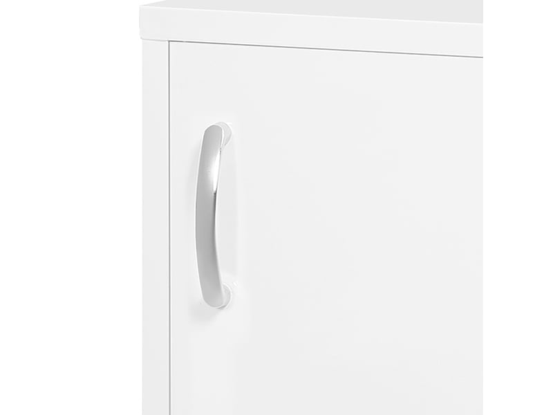  Armoire à pharmacie murale 40 x 15 x 53,5 cm blanche en acier, serrure avec 2 clés et 3 compartiments  - Conforama D