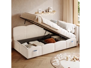 Lit banquette 90x200 cm <strong>HAUSS SPOLE</strong>  <strong></strong> coloris beige