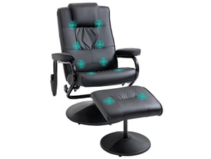 Fauteuil relax manuel  PANGIVO Simili noir