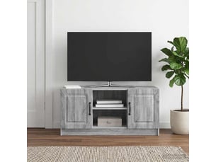 Meuble tv coloris gris 102 cm <strong></strong>  <strong></strong>