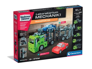 Coffret scientifique clementoni 50249 science and jeu - labo mécanique camion porte-engins