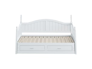Lit extensible 90x190 cm coloris blanc