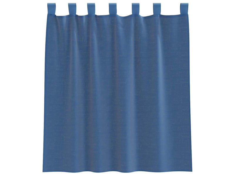  Lot de 2 rideaux en voile, voilages avec boucles gris clair 140x260 cm cf44300  - Conforama D
