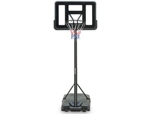 Panier de basket extérieur réglable 99 x 60 x 304,8 cm – noir – roulettes et base à lester robuste