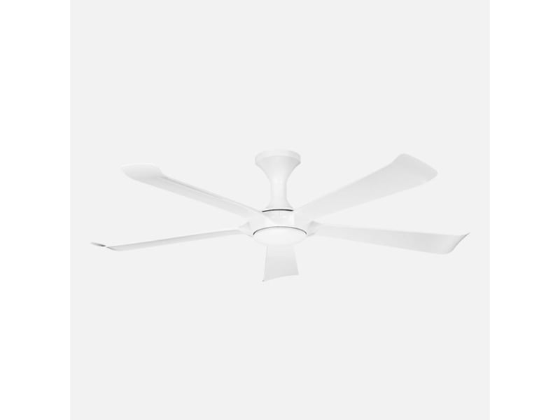  Ventilateur de plafond fabrilamp vinaros dc blanc 5 pales 144 cm 6 vitesses led 18 w télécommande 262091501 - Conforama A