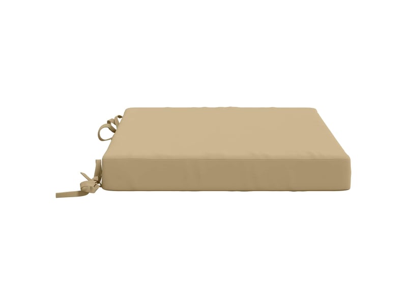  Lot de 4 coussins de siège, coussins d'assise soest 100 % polyester beige cf60290  - Conforama D