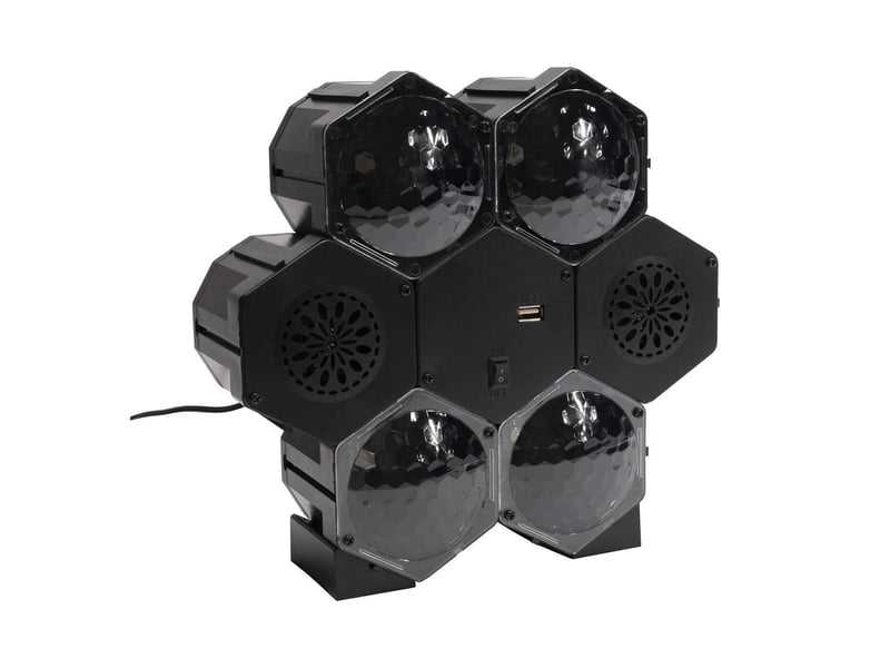  Enceinte projecteur disco 4 spots - dancing DANCING - Conforama D