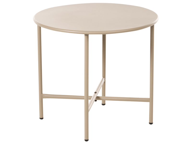 Table bistrot ovaro 50 cm 50 cm métal beige  - Conforama A