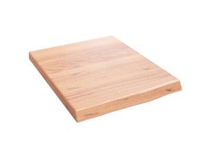 Comptoir de salle de bain, plan de travail marron 40x50x(2-4) cm bois traité cf65800