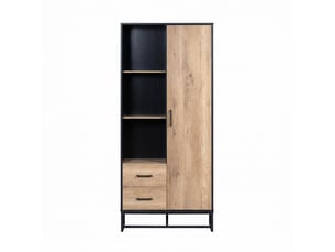Buffet 1 porte(s) 2 tiroir(s) PANGIVO WF242210211S - 80 cm coloris bicolore