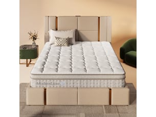 Matelas 160x200 cm <strong>MEULVA</strong>  <strong></strong> Ressorts ensachés + mousse soutien Medium épaisseur 25 cm