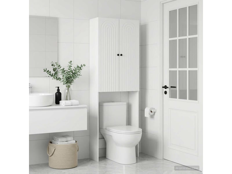  Armoire de toilette alkmaar blanc 66x25.5x190 cm  - Conforama C