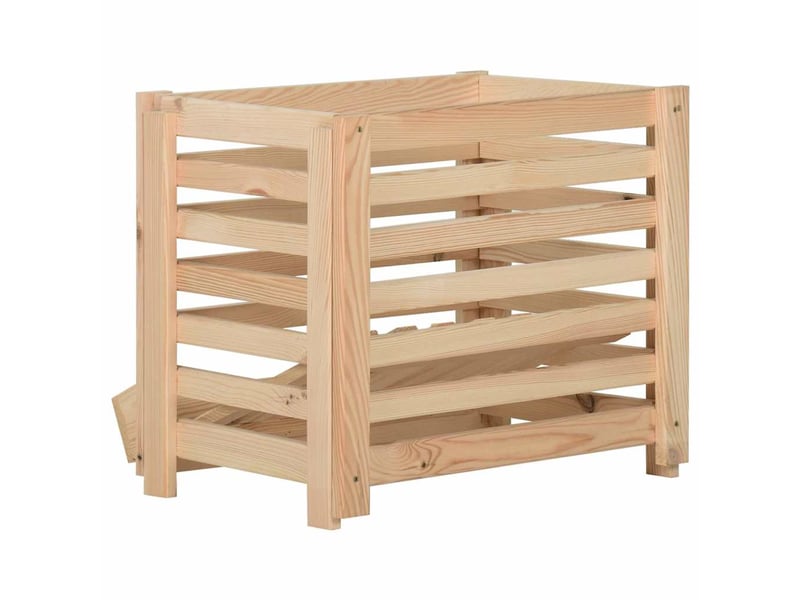  Boîte à pommes de terre 60x40x50 cm bois de pin solide  - Conforama E