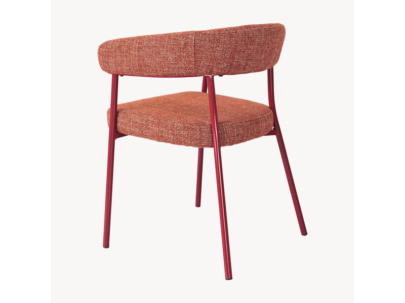 Lot de 4 chaises de salle à manger huk 78 x 57 x 56 cm rouge [en.casa]  - Conforama E