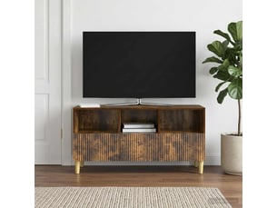 Meuble tv coloris marron 102 cm <strong></strong>  <strong></strong>