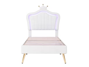 Lit cabane 90x200 cm SOGEU coloris blanc