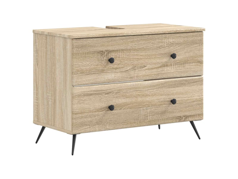  Ensemble de 2 meubles de salle de bain breda chêne sonoma cf63094  - Conforama C