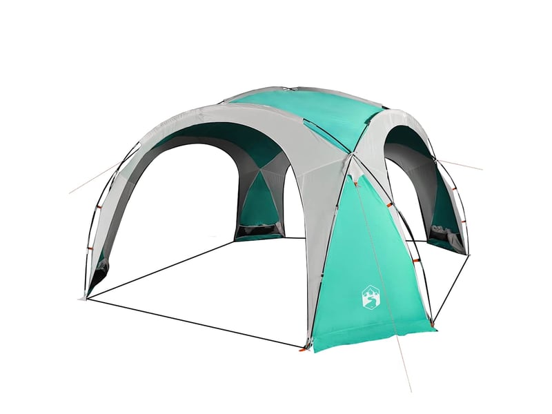  Tente de camping, tente de réception vert imperméable 455x455x240 cm  - Conforama E