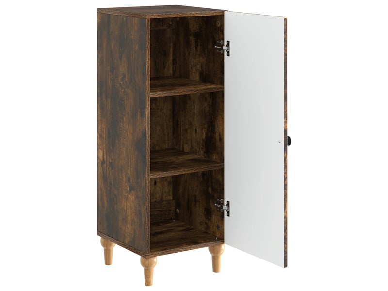  Buffet - bahut - meuble de rangement chêne fumé 33 x 34,5 x 90 cm bois d'ingénierie  - Conforama E