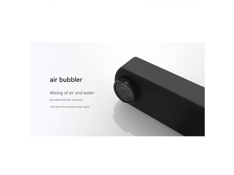  Robinet de lavabo à affichage numérique intelligent, robinet de lavabo de salle de bain (court noir)  - Conforama E