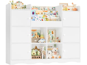 Bibliotheque coloris  blanc  G FORM  - 140 cm x 106 cm