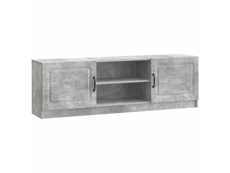  Meuble tv - banc tv - meuble de rangement gris béton 150 x 31 x 47 cm bois d'ingénierie  - Conforama A