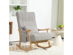 Fauteuil fixe WISHDOR Coton / Polyester gris