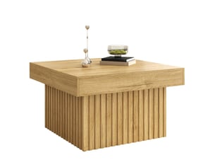 Table basse carré(e) coloris naturel <strong>ATELIER CONFORTIEL</strong> <strong></strong> - 79 cmx79 cm