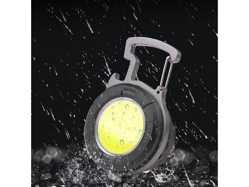 Cob multi-fonction mini porte-clés lumière travail lumière voiture réparation lumière ménage lampe de poche d'urgence 7.552.5cm - Conforama A