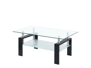 Table basse coloris transparent <strong>MIVRAY </strong> <strong></strong>