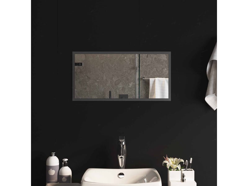 Miroir de salle de bain, miroir de toilette led transparent 60 x 30 cm verre trempé cf62591 - Conforama B