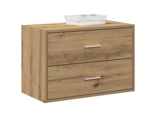 Commode 2 tiroir(s) <strong></strong> <strong></strong> coloris bois clair largeur 60 cm