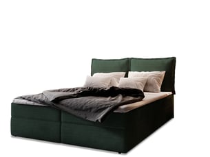 Lit avec rangement 160x200 cm <strong>MASSENO</strong> <strong></strong> coloris vert